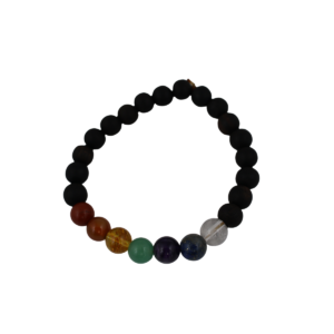 7 Chakra Lava Stone Bracelet