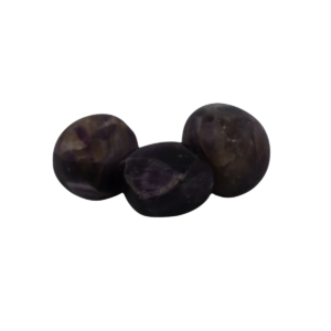 Chevron Amethyst Tumbled Stone